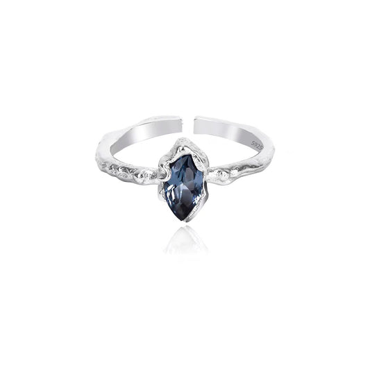 Purple Square Zircon Ring