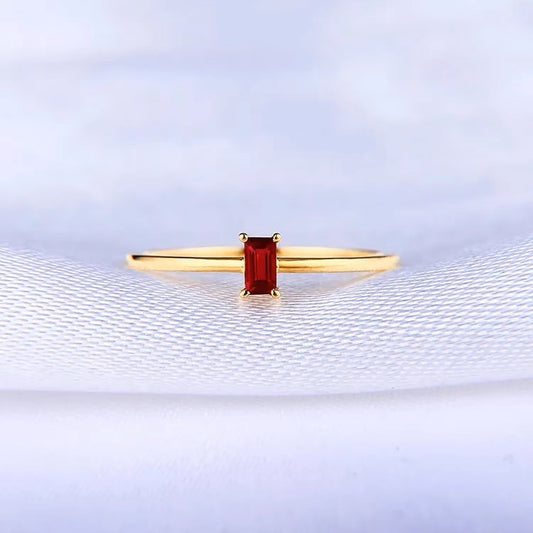 Ruby Ring with Pigeon Blood Red Gemstone