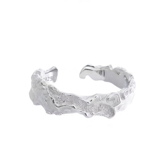 Weathered Erosion Textured Ring