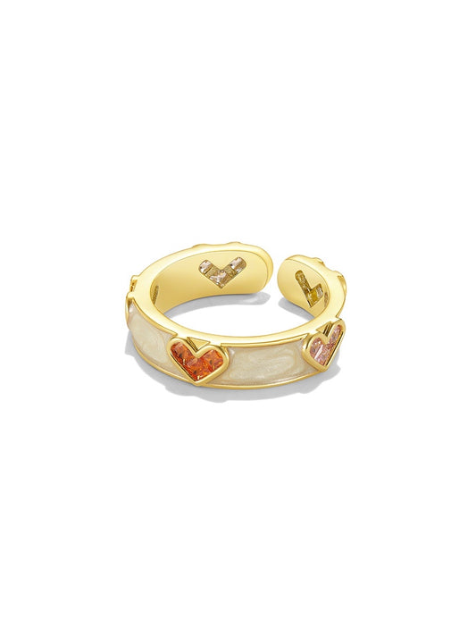 Heart Open-Band Ring – Trendy & Elegant 2024 Design