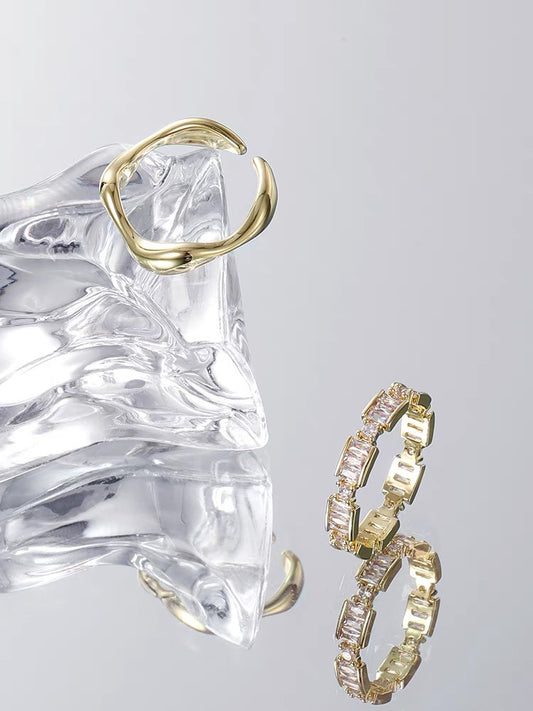Two-Piece Gold Ring Set