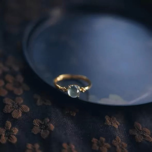 Chalcedony Egg Ring with