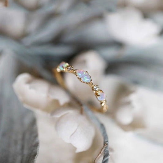 Opal 925 Sterling Silver Ring